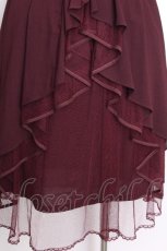 画像5: axes femme POETIQUE / バックフリルレースアップスカート  ワイン S-26-09-07-051-AX-SK-HR-ZS (5)