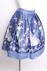 画像2: axes femme POETIQUE / レトロアンブレラタックスカート  ブルー S-26-09-07-052-AX-SK-HR-ZS (2)