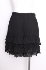 画像3: axes femme / レースフリルペチパンツ  黒 S-26-09-07-055-AX-PA-HR-ZS (3)