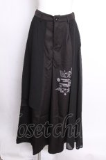画像1: NieR Clothing / 尼 東京プリントパンツ  黒 S-26-09-07-057-PU-PA-HR-ZS (1)
