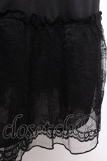 画像4: axes femme / 裾レースペチスカート  黒 S-26-09-07-059-AX-SK-HR-ZS (4)