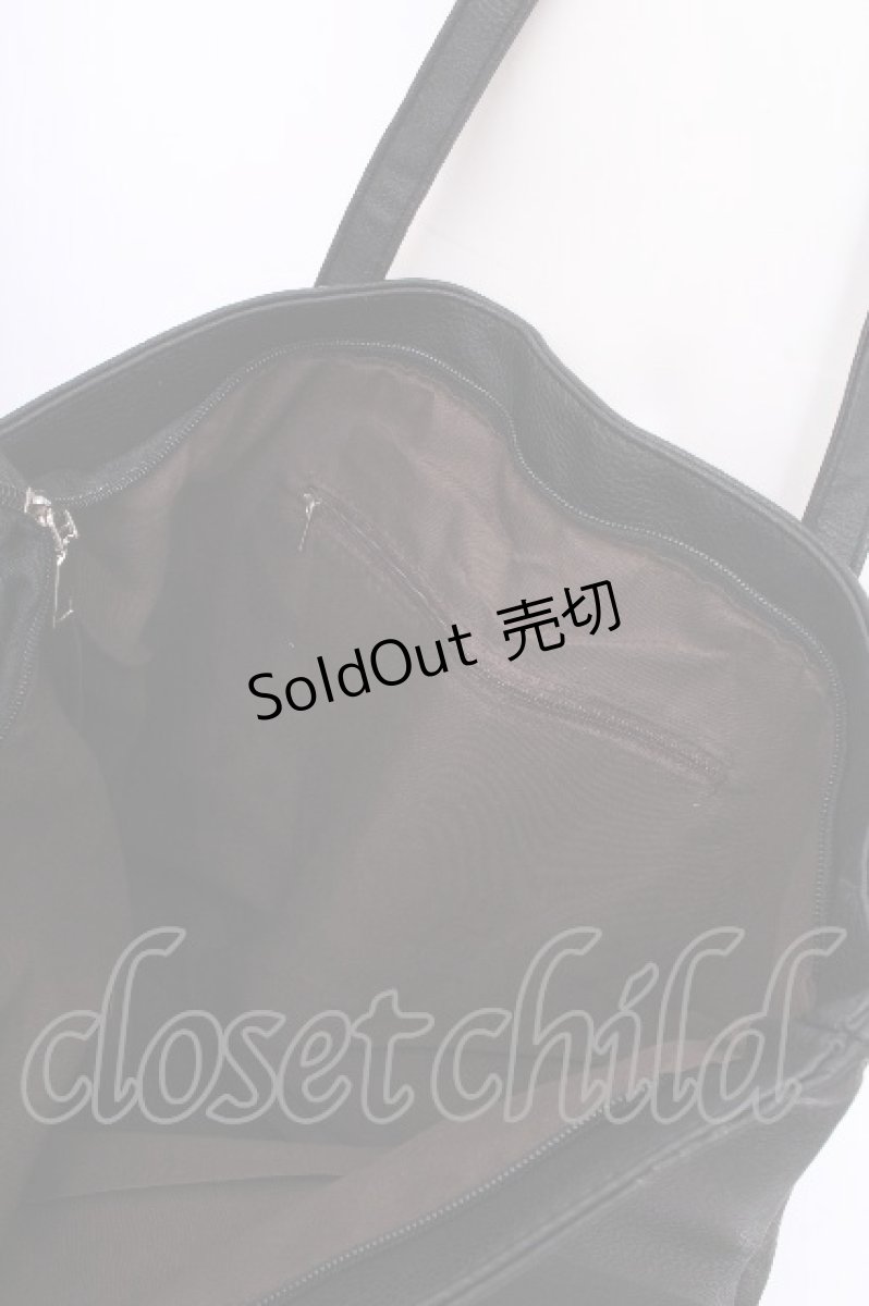 画像4: NieR Clothing / バッグ  黒 S-26-09-07-019-PU-AC-HR-ZS (4)
