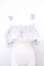 画像1: pain / シャイニーレースキャミソール  サックス S-26-09-07-023-LO-TO-HR-ZS (1)