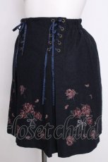 画像3: axes femme POETIQUE / クロスステッチ刺繍スカート  紺 S-26-09-08-042-AX-BL-AS-ZS (3)