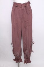 画像1: axes femme POETIQUE / 裾リボン付きパンツ  ピンク S-26-09-08-050-AX-PA-HR-ZS (1)