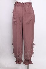 画像2: axes femme POETIQUE / 裾リボン付きパンツ  ピンク S-26-09-08-050-AX-PA-HR-ZS (2)