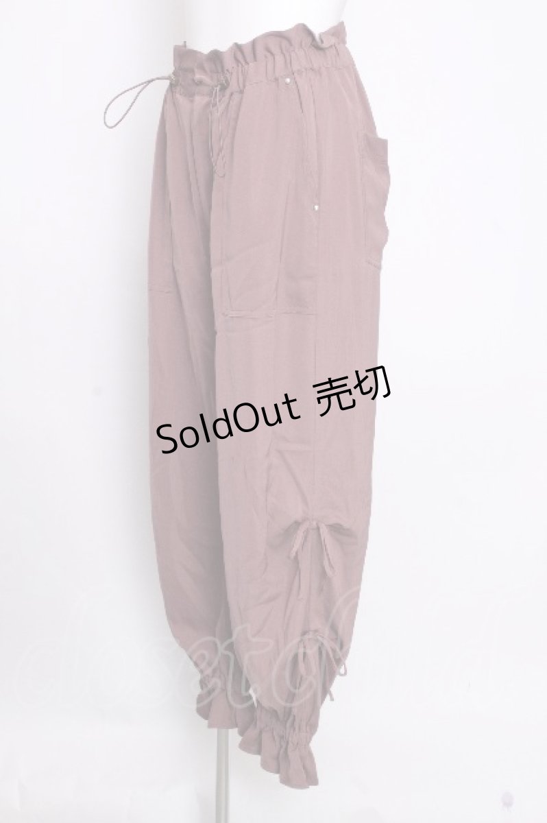 画像3: axes femme POETIQUE / 裾リボン付きパンツ  ピンク S-26-09-08-050-AX-PA-HR-ZS (3)