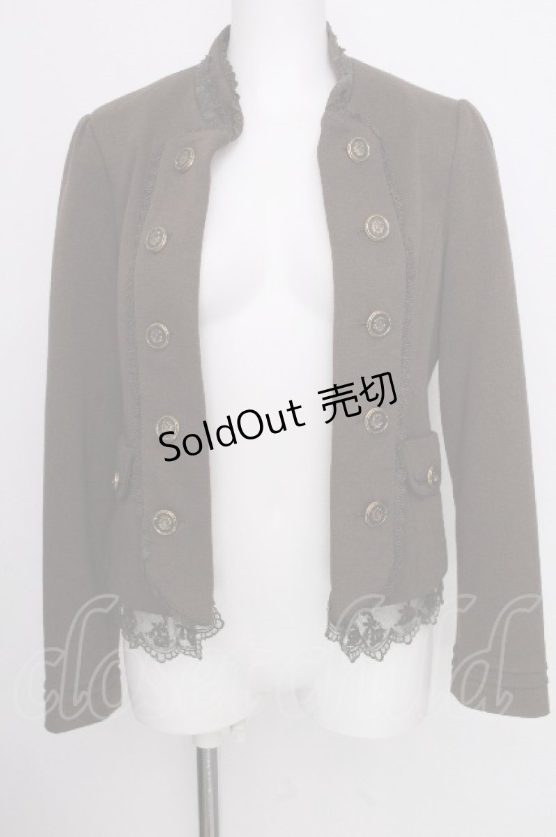 画像1: axes femme / ナポレオン風カットジャケット  カーキ S-26-09-08-013-AX-JA-AS-ZS (1)