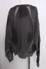 画像2: REFLEM / メッシュラインルーズスウェット  グレー S-26-09-08-016-PU-TO-HR-ZS (2)