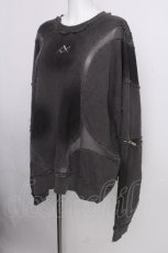 画像3: REFLEM / メッシュラインルーズスウェット  グレー S-26-09-08-016-PU-TO-HR-ZS (3)