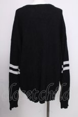 画像2: Amilige / DARKANGEL BEARジャガードニット  黒 S-26-09-08-018-PU-TS-TE-ZS (2)