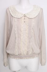 画像1: axes femme / 襟バラカットソー  キナリ S-26-09-08-003-AX-TO-HR-ZS (1)