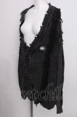 画像3: REFLEM / フリンジブロークンニットカーディガン  グレー S-26-09-08-024-PU-TO-HR-ZS (3)