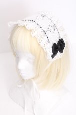 画像1: LOLITA / ヘッドドレス  白ｘ黒 S-26-09-09-005-LO-ZA-AS-ZS (1)