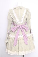画像2: kint絨球猫洋装 / 静かな谷の孤独な蘭 長袖ワンピース M グリーン S-26-09-09-038-LO-OP-HR-ZS (2)