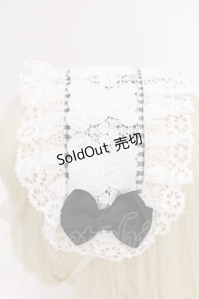 画像3: LOLITA / ヘッドドレス  白ｘ黒 S-26-09-09-005-LO-ZA-AS-ZS (3)