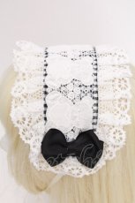 画像3: LOLITA / ヘッドドレス  白ｘ黒 S-26-09-09-005-LO-ZA-AS-ZS (3)