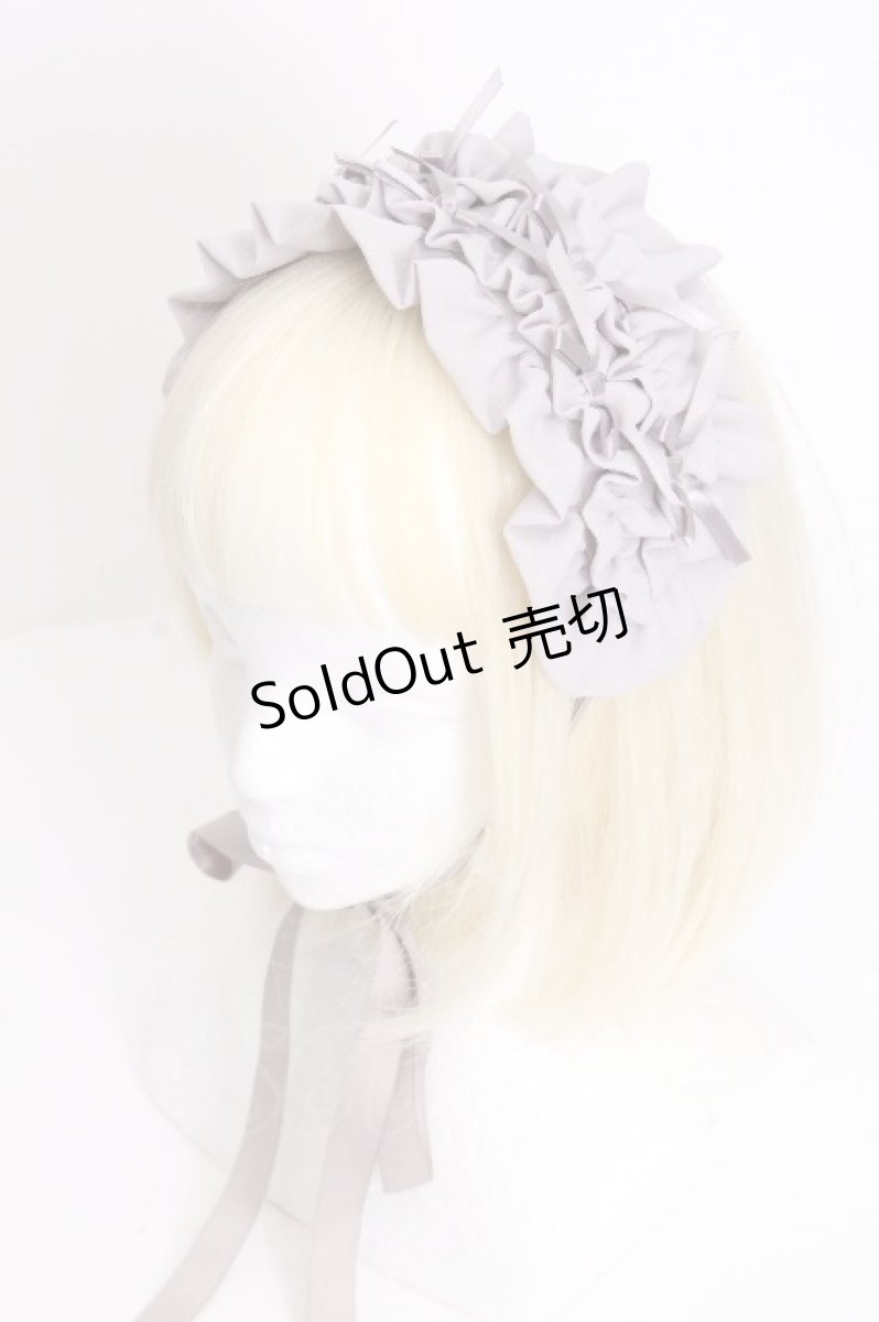 画像1: axes femme kawaii / プチリボンヘッドドレス  グレー S-26-09-09-006-AX-AC-HR-ZS (1)