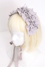 画像1: axes femme kawaii / プチリボンヘッドドレス  グレー S-26-09-09-006-AX-AC-HR-ZS (1)