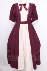 画像1: axes femme kawaii / エレガントドールワンピース M ワイン S-26-09-09-046-AX-OP-AS-ZS (1)