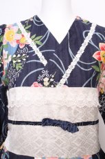 画像4: marcHenTica / 大和撫子ワンピース  紺 S-26-09-09-047-LO-OP-AS-ZS (4)