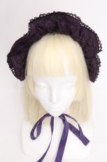 画像2: axes femme kawaii / ベルベットドールハーフボンネット  紫 S-26-09-09-009-AX-AC-HR-ZS (2)