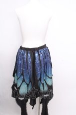 画像2: Star Fantasy / The Butterfly Effectスカート  黒ｘブルー S-26-09-09-058-LO-SK-HR-ZS (2)