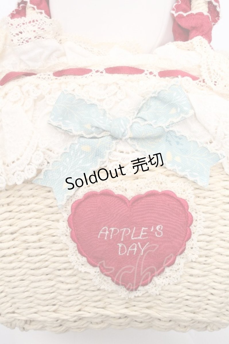 画像3: Apple Paradise(海外ロリータブランド) / ワッペンバッグ  ブラウン S-26-09-09-015-LO-BG-AS-ZS (3)
