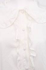 画像3: m petit by misako / AM マルエリフリルブラウス M 白 S-26-09-09-017-LO-BL-AS-ZS (3)