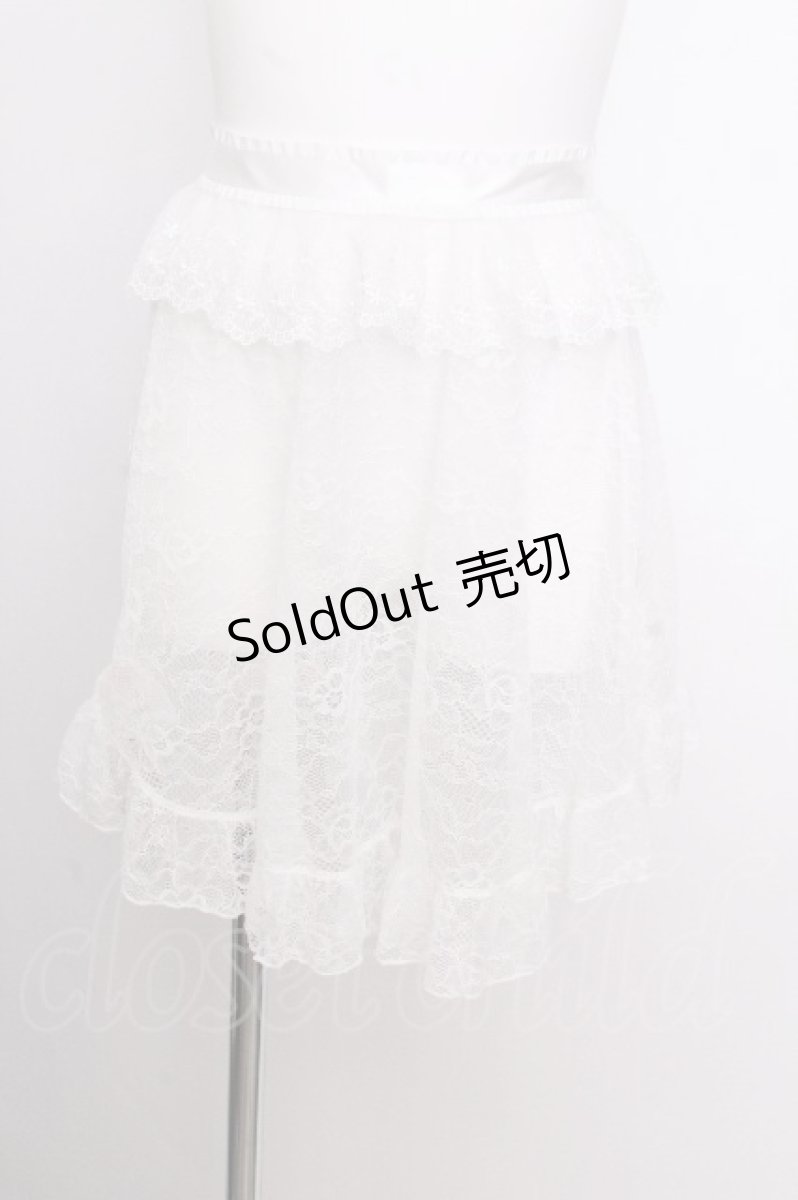 画像4: Princess Flower Garden / TT＊KRS3WAYレーススカート  白 S-26-09-12-030-LO-TO-AS-ZS (4)