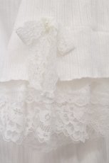 画像6: axes femme / フリル×レースリボンプルオーバー  白 S-26-09-12-031-AX-TO-AS-ZS (6)