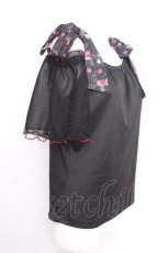 画像2: axes femme / さくらんぼリボンプルオーバー  黒 S-26-09-12-032-AX-TO-AS-ZS (2)