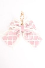 画像2: m petit by misako / レースリボンバッグチャーム  ピンク S-26-09-12-004-LO-ZA-AS-ZS (2)