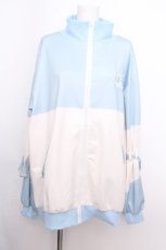 画像1: ACDC RAG / ドットネコジャージジャケット  ホワイト×パステルブルー S-26-09-12-036-PU-JA-HR-ZS (1)