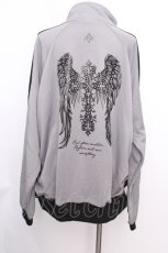 画像3: REFLEM / 箔プリントシャーリングトラックジャケット  グレー S-26-09-12-039-PU-TO-AS-ZS (3)