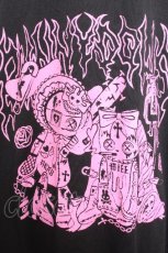 画像4: ACDC RAG / PUNKYバニー ウサミミパーカー  黒ｘピンク S-26-09-12-045-PU-TO-HR-ZS (4)