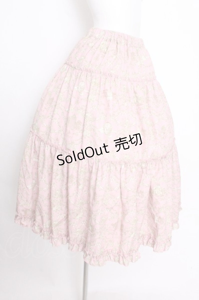 画像3: m petit by misako / AM*ジュイパニエスカート L ピンク S-26-09-12-047-LO-SK-AS-ZS (3)