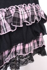 画像4: PUTUMAYO / フリルパンツ  黒ｘピンク S-26-09-12-050-PT-PA-HR-ZS (4)