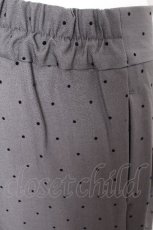 画像7: axes femme / ペプラム風ベルト付パンツ  グレーｘ黒 S-26-09-12-057-AX-PA-AS-ZS (7)
