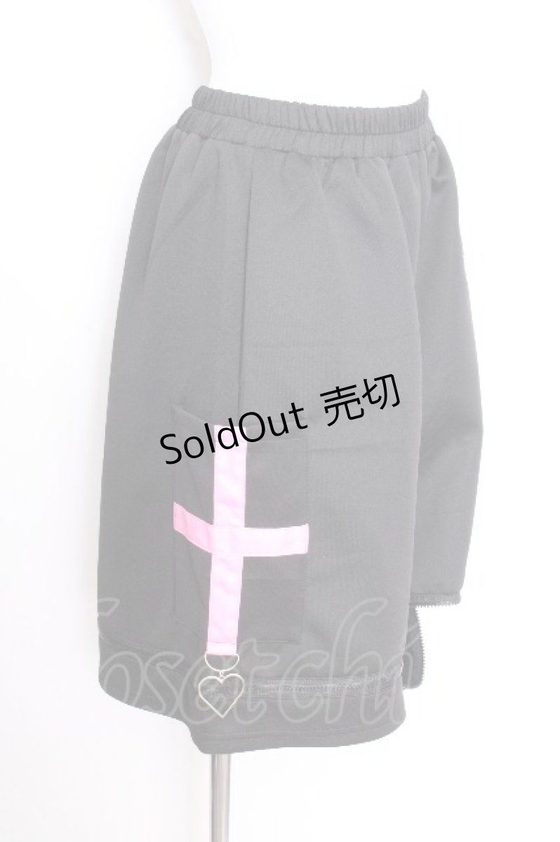 画像2: ACDC RAG / うさたんハーフパンツ  黒ｘピンク S-26-09-12-058-PU-PA-HR-ZS (2)