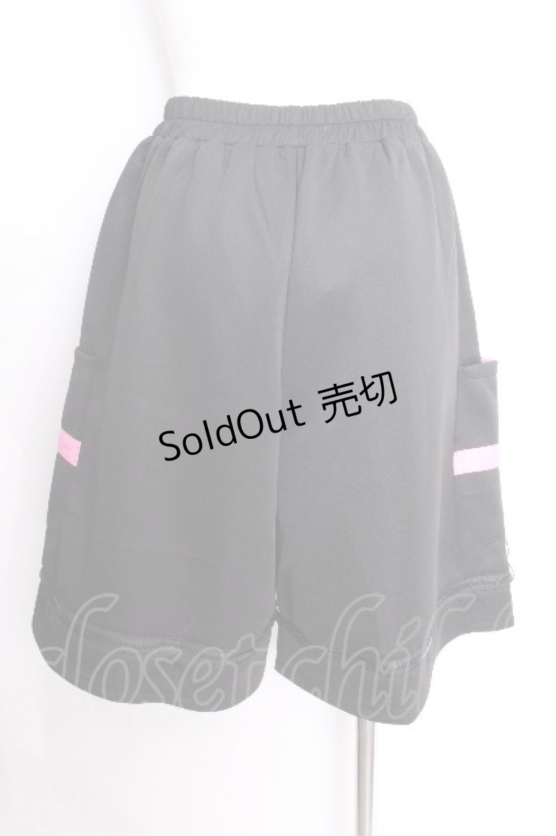 画像3: ACDC RAG / うさたんハーフパンツ  黒ｘピンク S-26-09-12-058-PU-PA-HR-ZS (3)