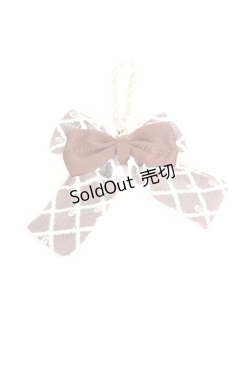 画像1: m petit by misako / レースリボンバッグチャーム  ブラウン S-26-09-12-019-LO-ZA-AS-ZS (1)