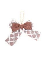 画像1: m petit by misako / レースリボンバッグチャーム  ブラウン S-26-09-12-019-LO-ZA-AS-ZS (1)