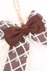 画像3: m petit by misako / レースリボンバッグチャーム  ブラウン S-26-09-12-019-LO-ZA-AS-ZS (3)