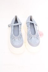 画像1: m petit by misako / TT*AMレースBバレエ L サックス S-26-09-12-028-LO-SH-AS-ZS (1)