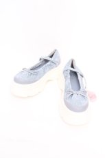 画像2: m petit by misako / TT*AMレースBバレエ L サックス S-26-09-12-028-LO-SH-AS-ZS (2)