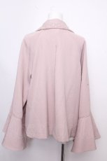 画像3: axes femme / レース使いベルスリーブコート  ピンク S-26-09-14-032-AX-JA-HR-ZS (3)