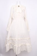 画像1: axes femme / 姫袖風ラッフルフリルワンピース  オフ S-26-09-14-040-AX-OP-HR-ZS (1)
