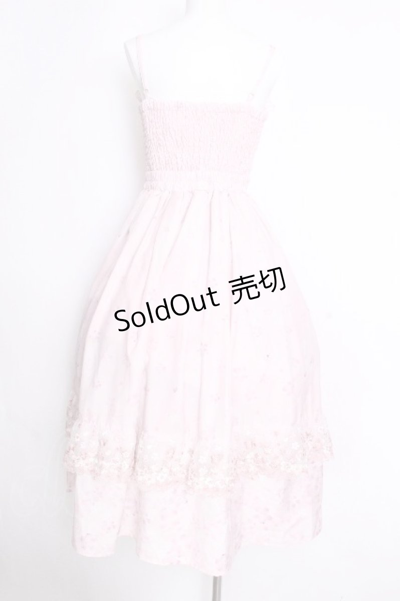 画像2: axes femme / 桜レースＸ桜柄キャミワンピース  ピンク S-26-09-14-044-AX-OP-HR-ZS (2)