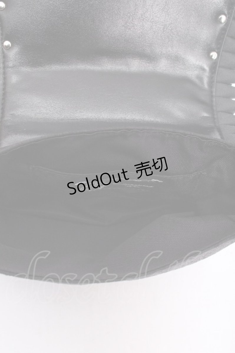 画像4: DimMoire / 微毒リボンハンドバッグ  黒 S-26-09-14-005-PU-BG-HR-ZS (4)
